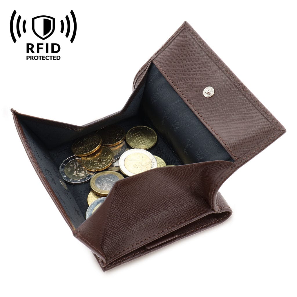 Jaimie Jacobs Geldbeutel Portemonnaie Folder Boy bi-fold wallet Folder Boy Men Wallet With Coin Pocket Genuine Leather