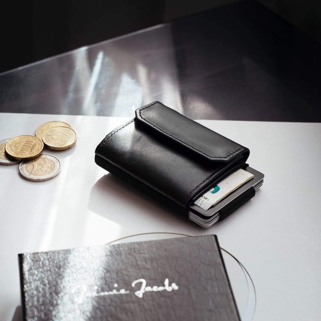 Jaimie Jacobs Geldbeutel Karten Portemonnaie Nano Boy Pocket with leather coin pocket Nano Boy Pocket wallet with leather coin pocket