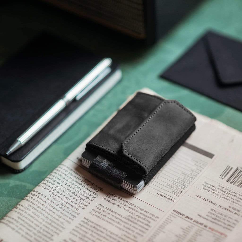 Jaimie Jacobs Geldbeutel Karten Portemonnaie Nano Boy Pocket with leather coin pocket Nano Boy Pocket wallet with leather coin pocket