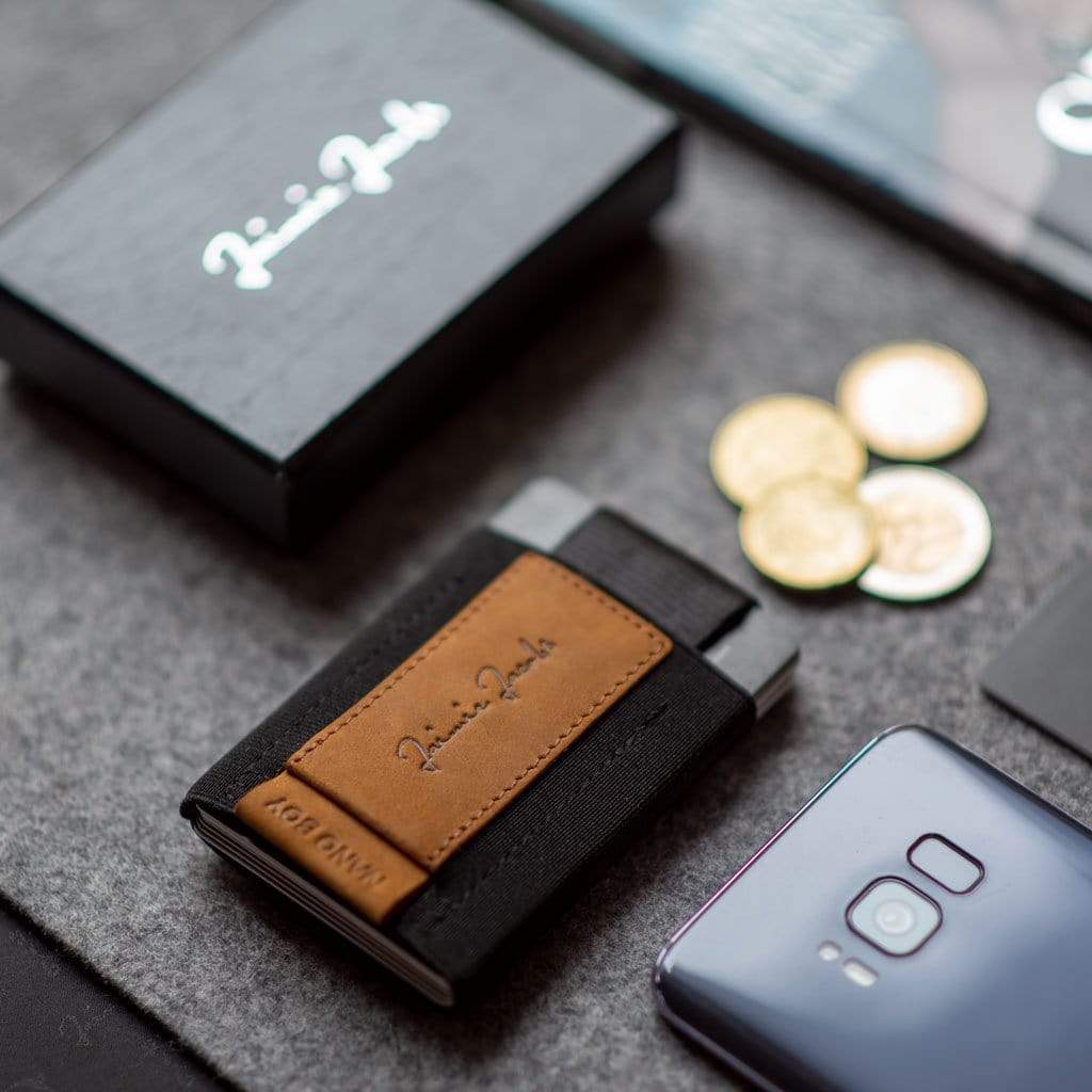 Jaimie Jacobs Geldbeutel Karten Portemonnaie Nano Boy with small elastic coin pocket Nano Boy mini wallet for men and women