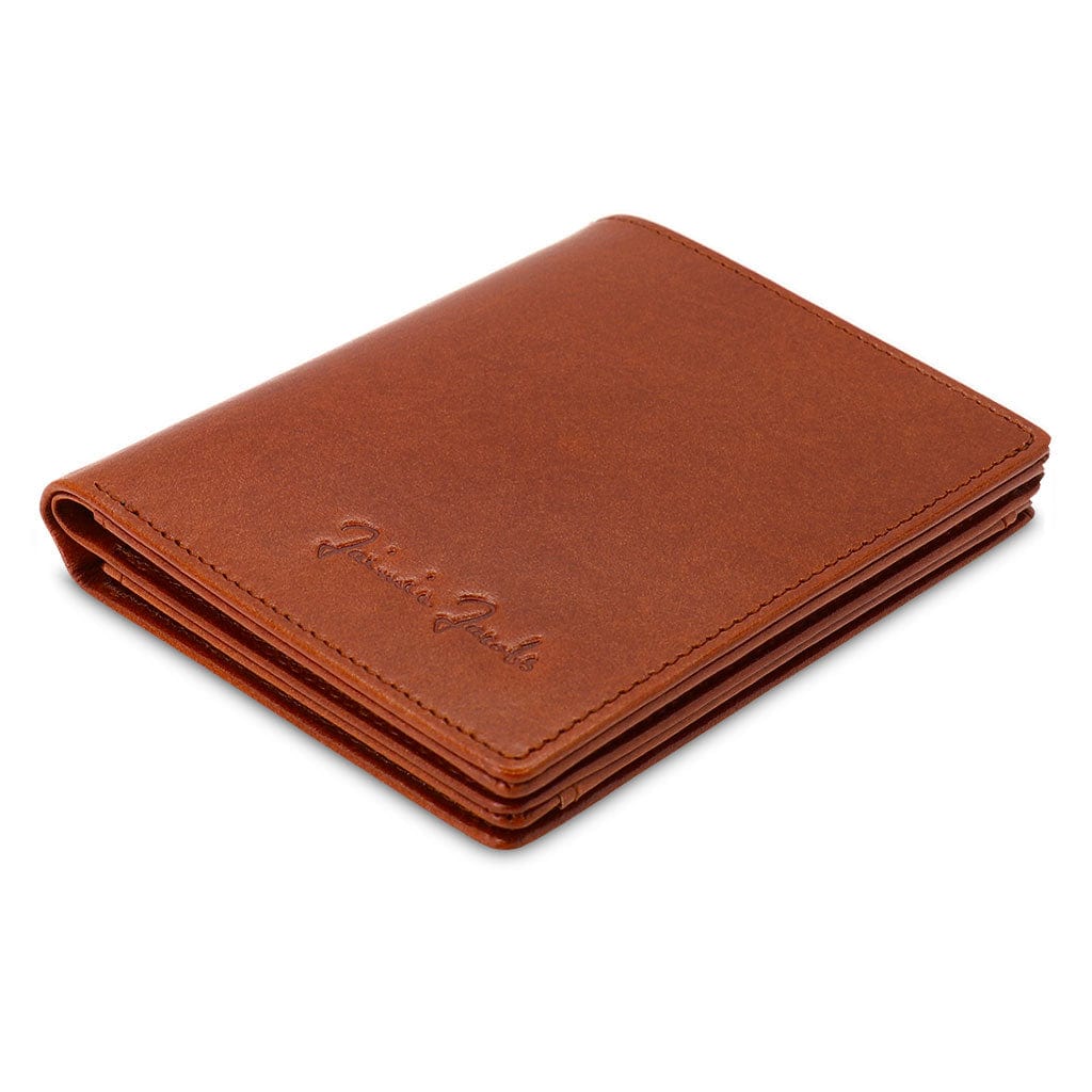 Jaimie Jacobs Geldbeutel Portemonnaie Dark Brown Slimstar - slim wallet with large coin pocket Slimstar slim wallet with big coin pocket