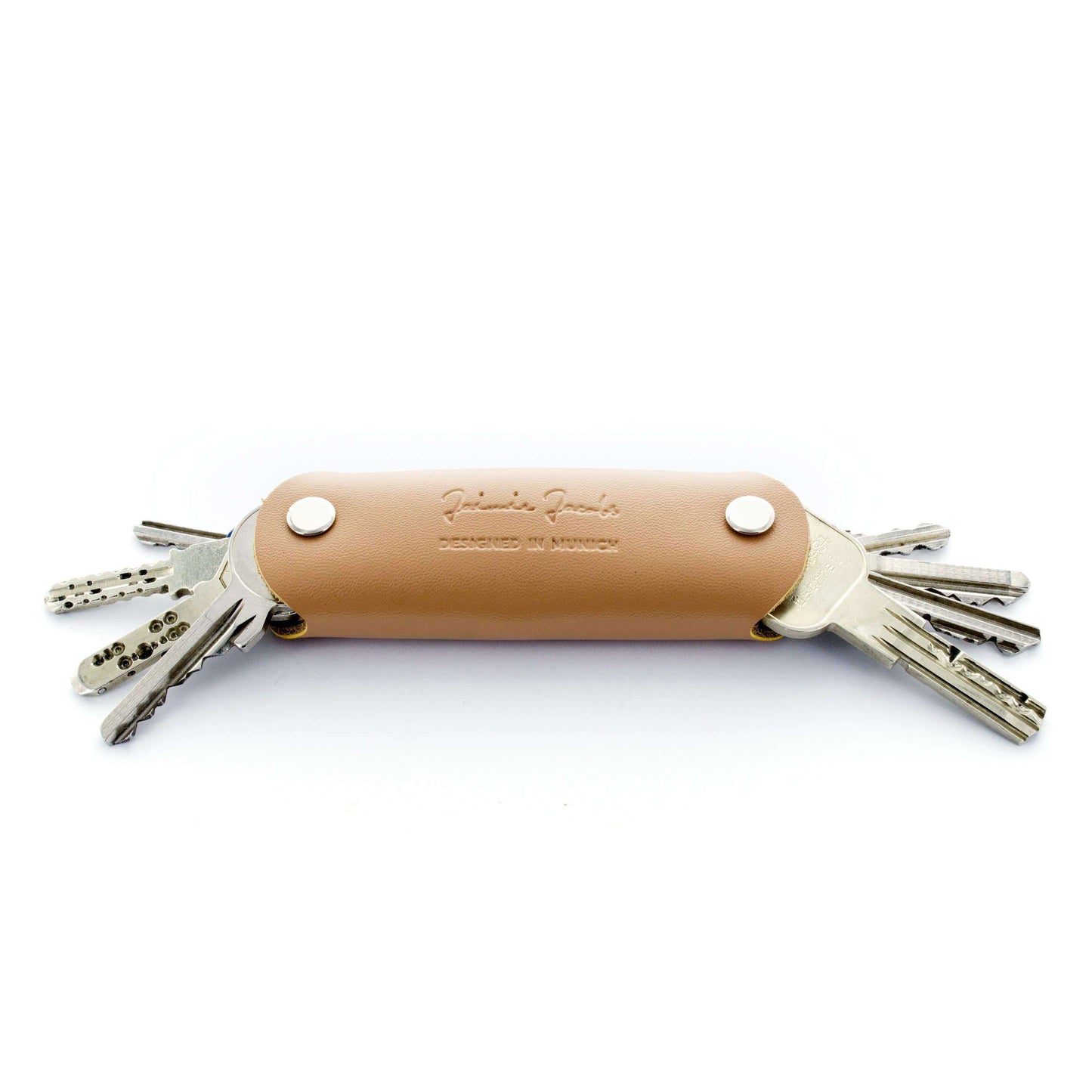 Jaimie Jacobs Schlüsseletui Leder Sand Key Boy - Key Organizer Key Boy Smart Key Organizer Leather