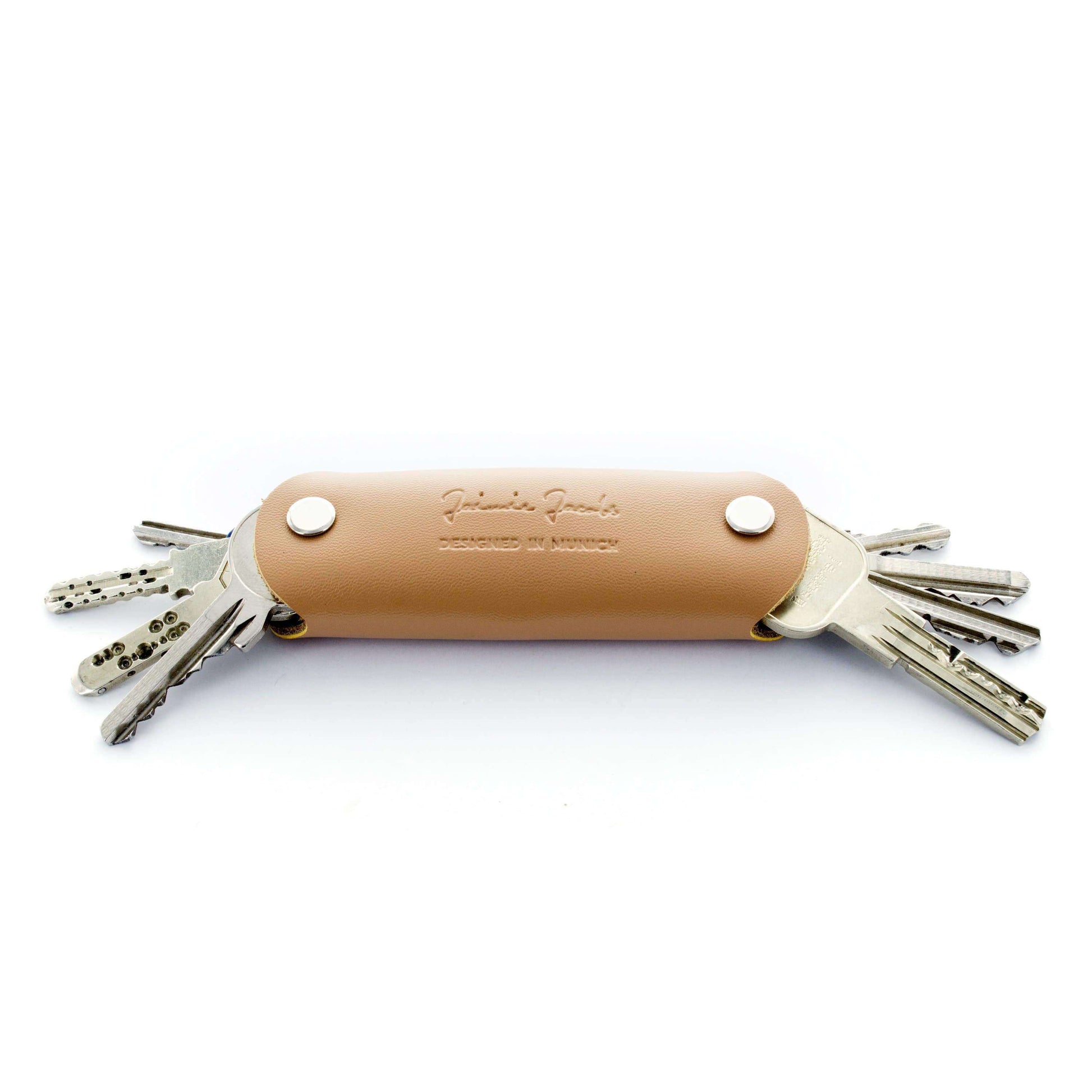 Jaimie Jacobs Schlüsseletui Leder Sand Key Boy - Key Organizer Key Boy Smart Key Organizer Leather