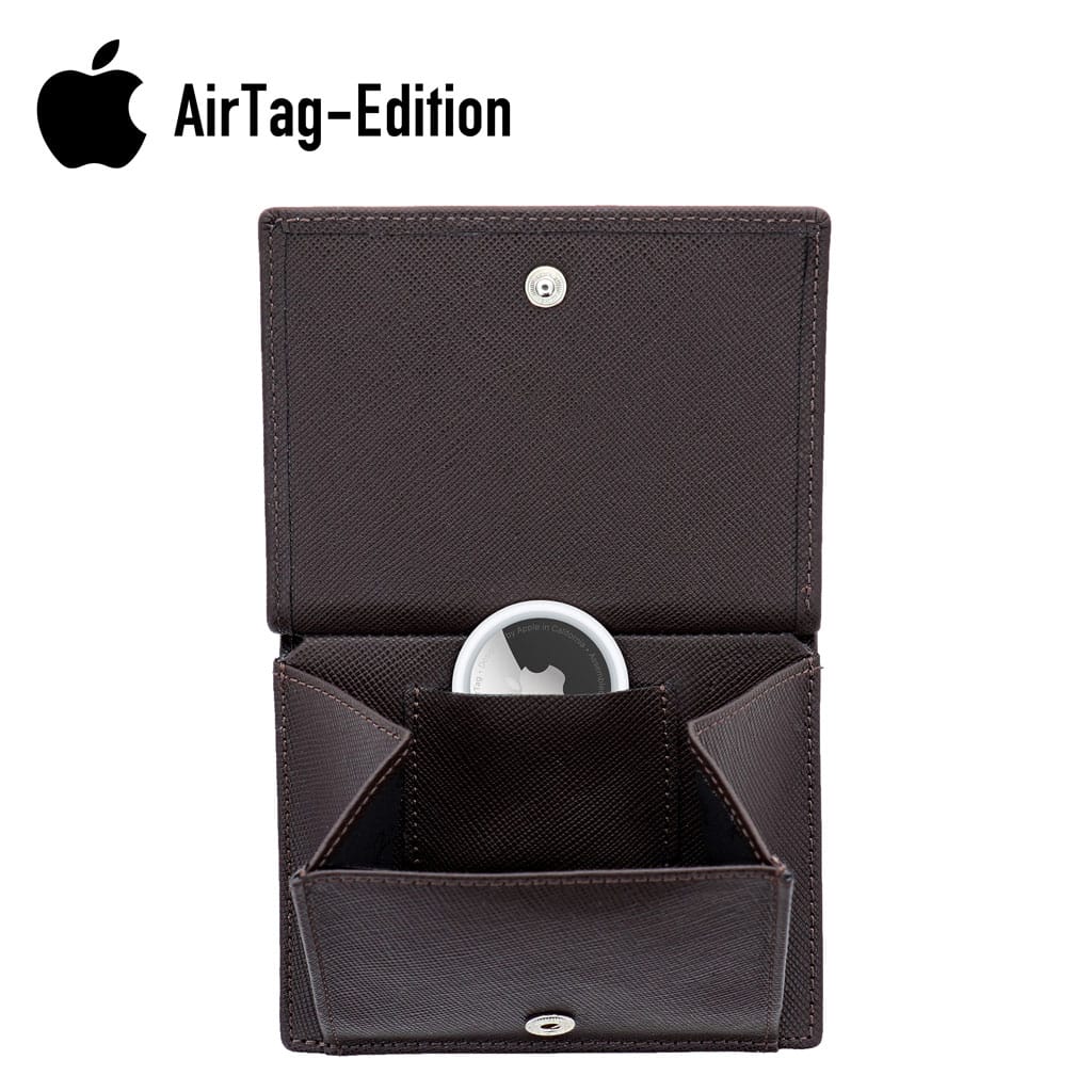 Jaimie Jacobs Geldbeutel Portemonnaie Flapstar AirTag-Edition Magic Wallet with coin pocket Flapstar AirTag-Edition with Coin Pocket Magic Wallet Leather