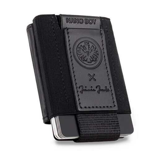Jaimie Jacobs Geldbeutel Karten Portemonnaie Black Nano Boy Pocket Eintracht Frankfurt Edition - slim wallet with leather coin pocket Nano Boy Pocket Eintracht Frankfurt slim wallet