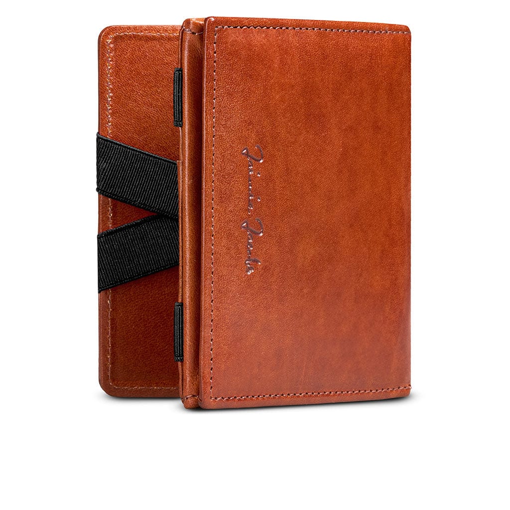 Jaimie Jacobs Geldbeutel Portemonnaie Dark Brown Flap Boy - Magic Wallet with Coin Pocket Flap Boy Magic Wallet with Coin Pocket Genuine Leather