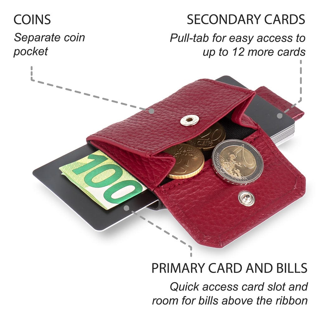 Jaimie Jacobs Geldbeutel Karten Portemonnaie Nano Boy Pocket with leather coin pocket Ladies Edition Nano Boy Pocket with leather coin pocket ladies edition