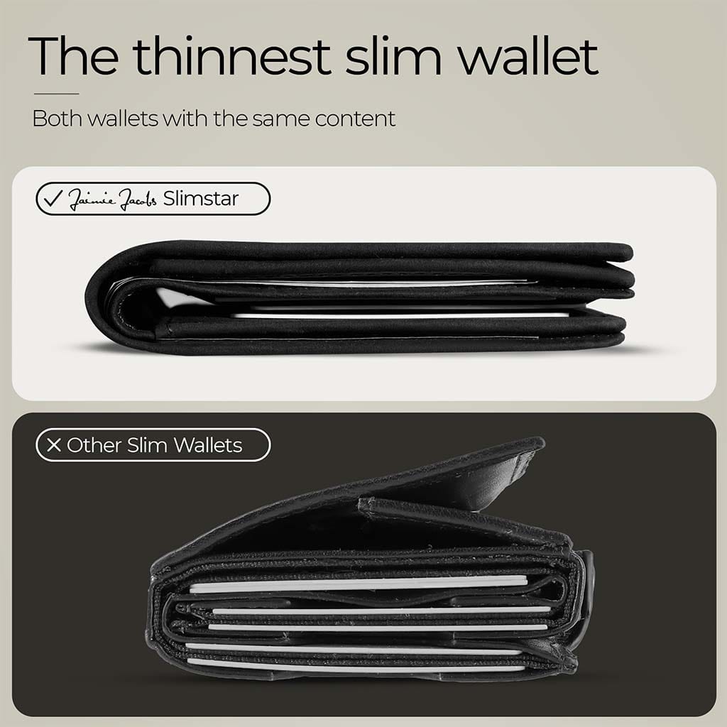 Jaimie Jacobs Geldbeutel Portemonnaie Slimstar AirTag-Edition slim wallet with large coin pocket Slimstar AirTag Edition slim wallet with big coin pocket