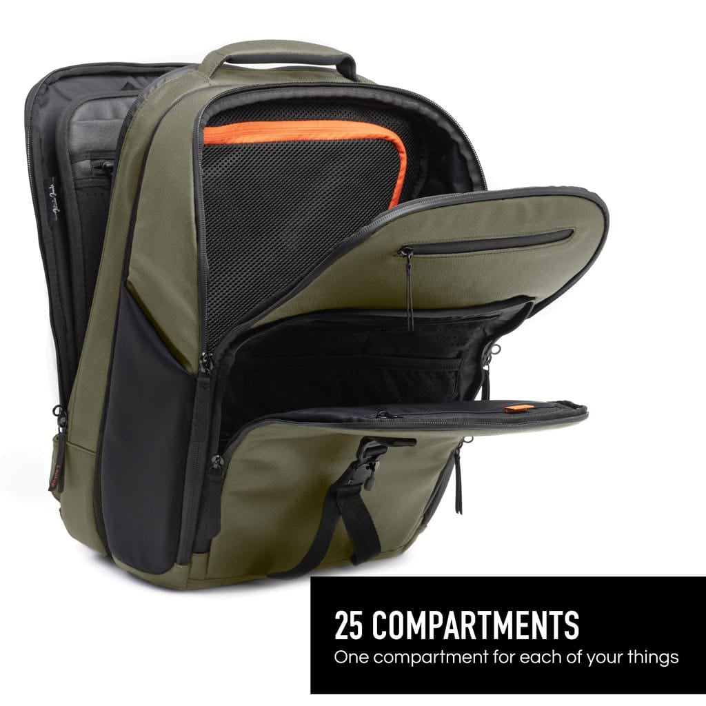 Jaimie Jacobs Rucksack Backpack – optional with laptop compartment (Tech-Sleeve) Smart Backpack with notebook compartment