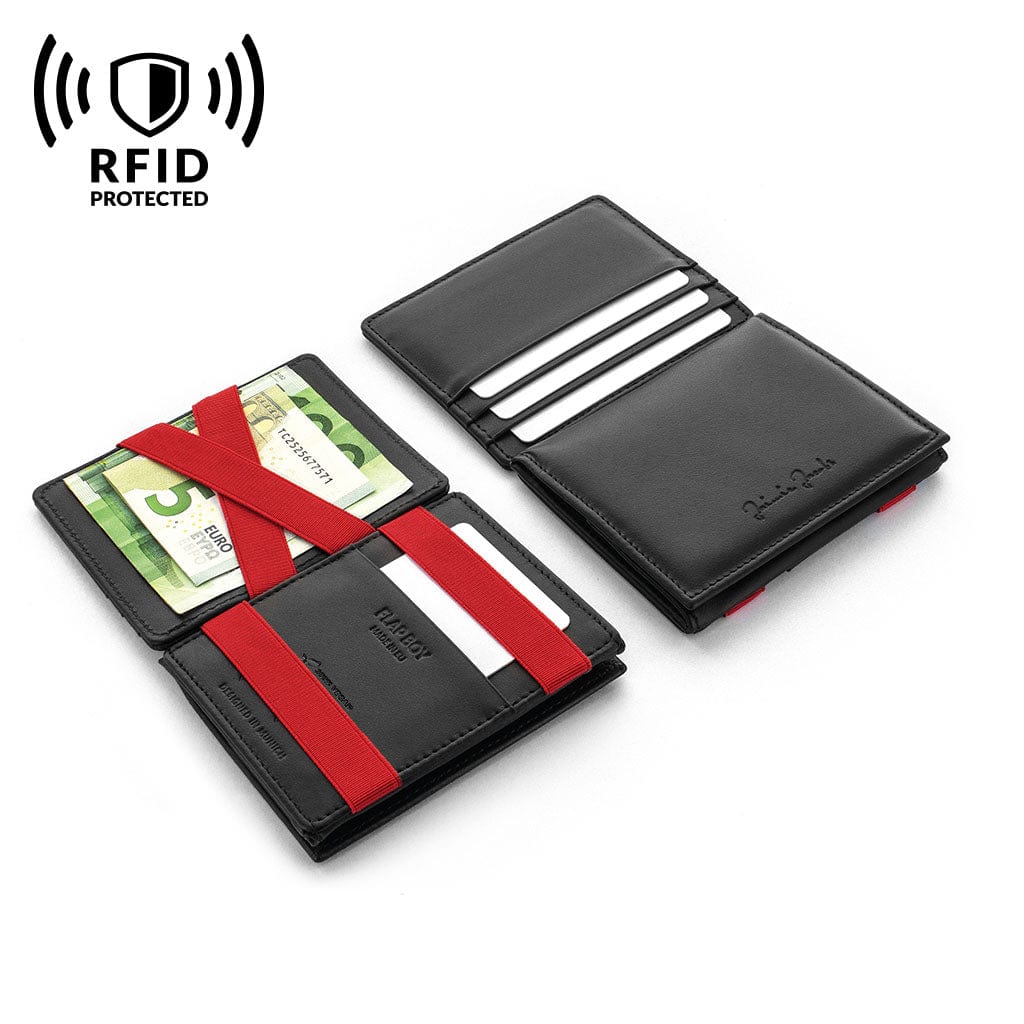 Jaimie Jacobs Geldbeutel Portemonnaie vegan Flap Boy Vegan - Magic Wallet with Coin Pocket Flap Boy Vegan Magic Wallet with Coin Pocket