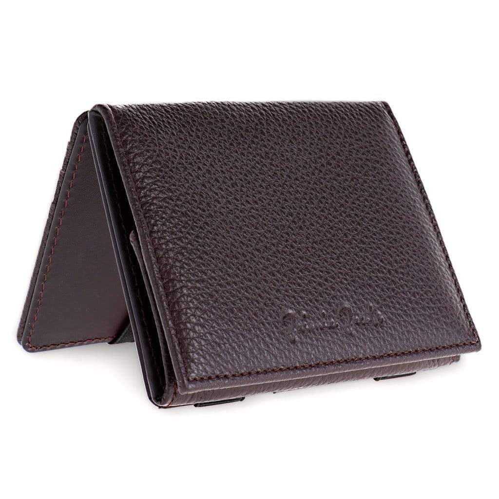 Jaimie Jacobs Geldbeutel Grained Leather Brown Flap Boy - Magic Wallet with Coin Pocket - Limited Edition jamy jamie jami jakobs