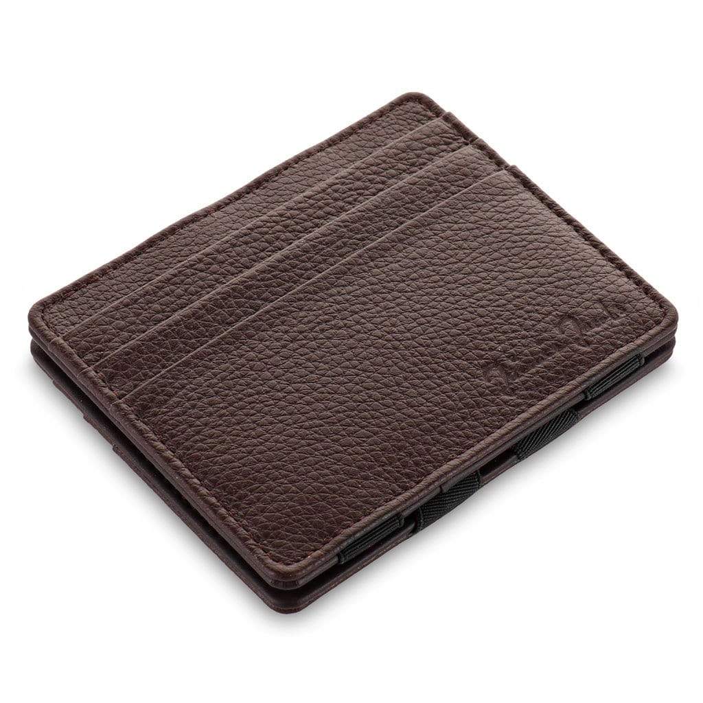 Jaimie Jacobs Geldbeutel Grained Leather Brown Flap Boy Slim Limited Edition - Magic Wallet without Coin Pocket jamy jamie jami jakobs