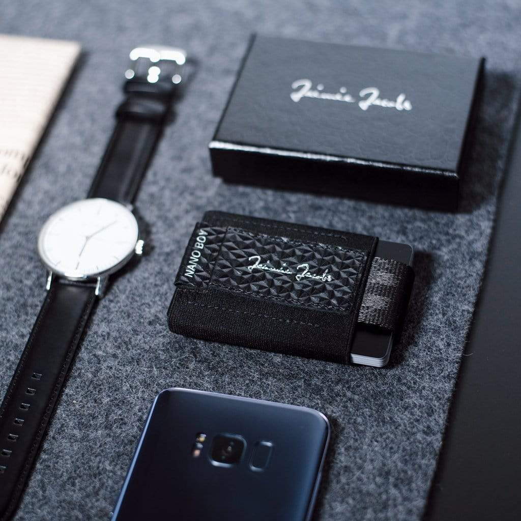 Jaimie Jacobs Geldbeutel Karten Portemonnaie Nano Boy with small elastic coin pocket - Limited Edition Nano Boy mini wallet - Limited Edition
