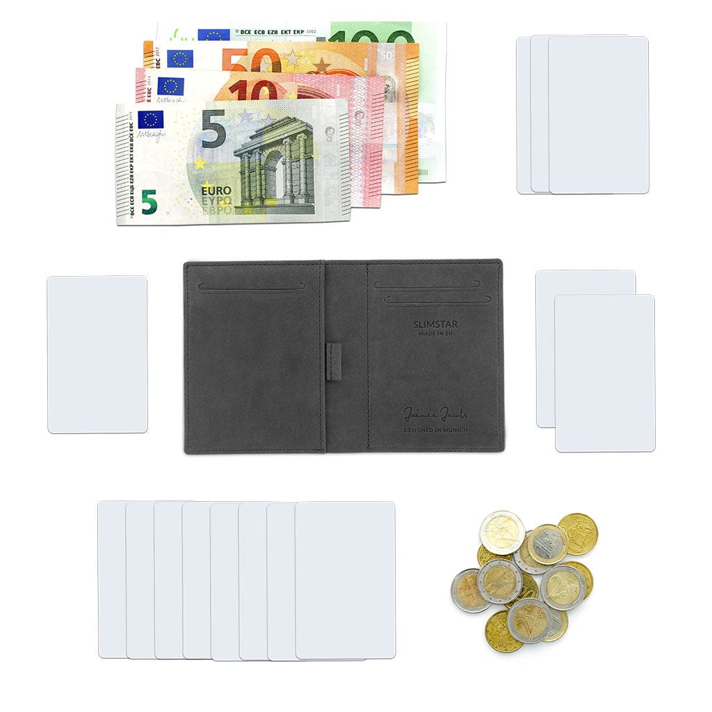 Jaimie Jacobs Geldbeutel Portemonnaie Slimstar - slim wallet with large coin pocket Slimstar slim wallet with big coin pocket