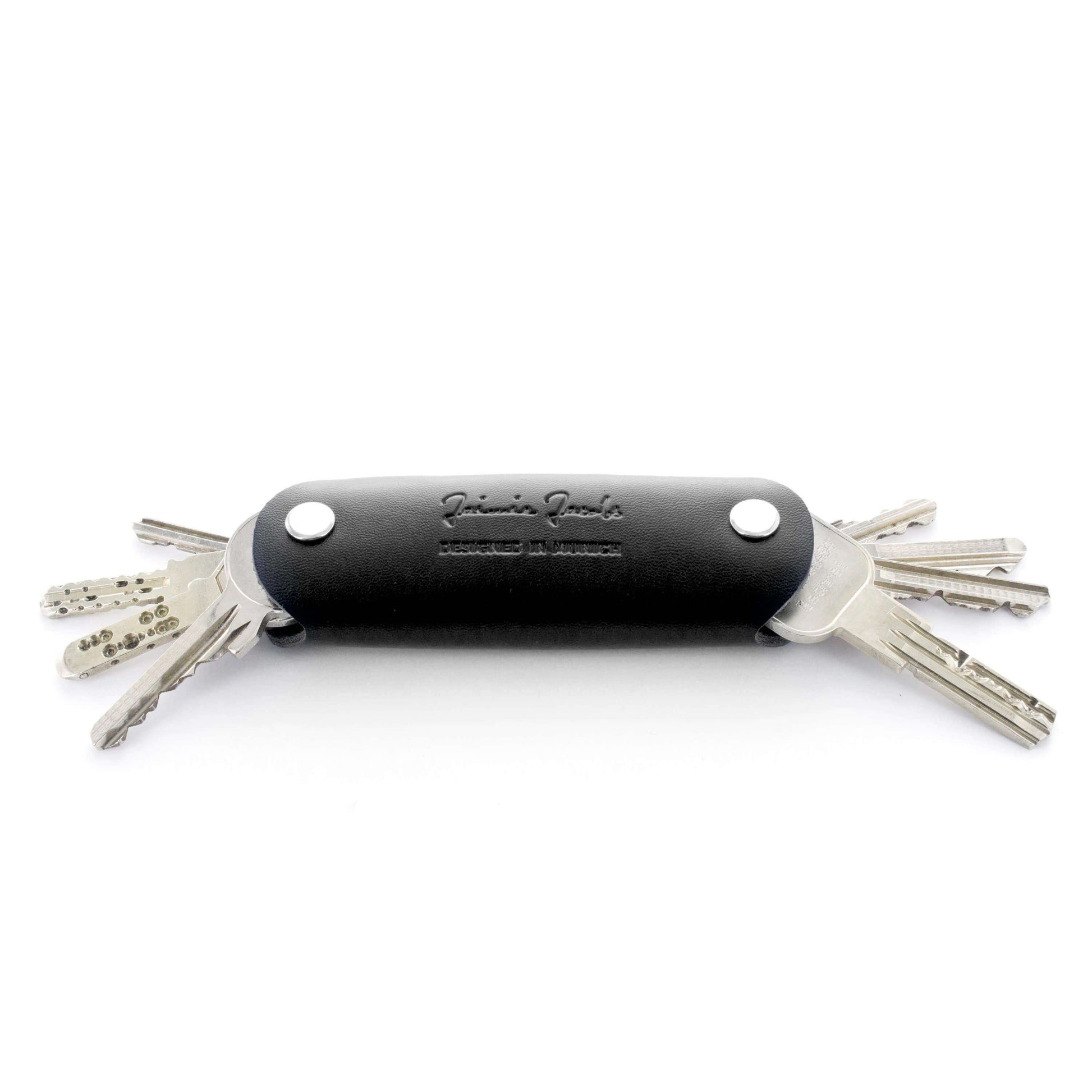 Jaimie Jacobs Schlüsseletui Leder Black Key Boy - Key Organizer Key Boy Smart Key Organizer Leather
