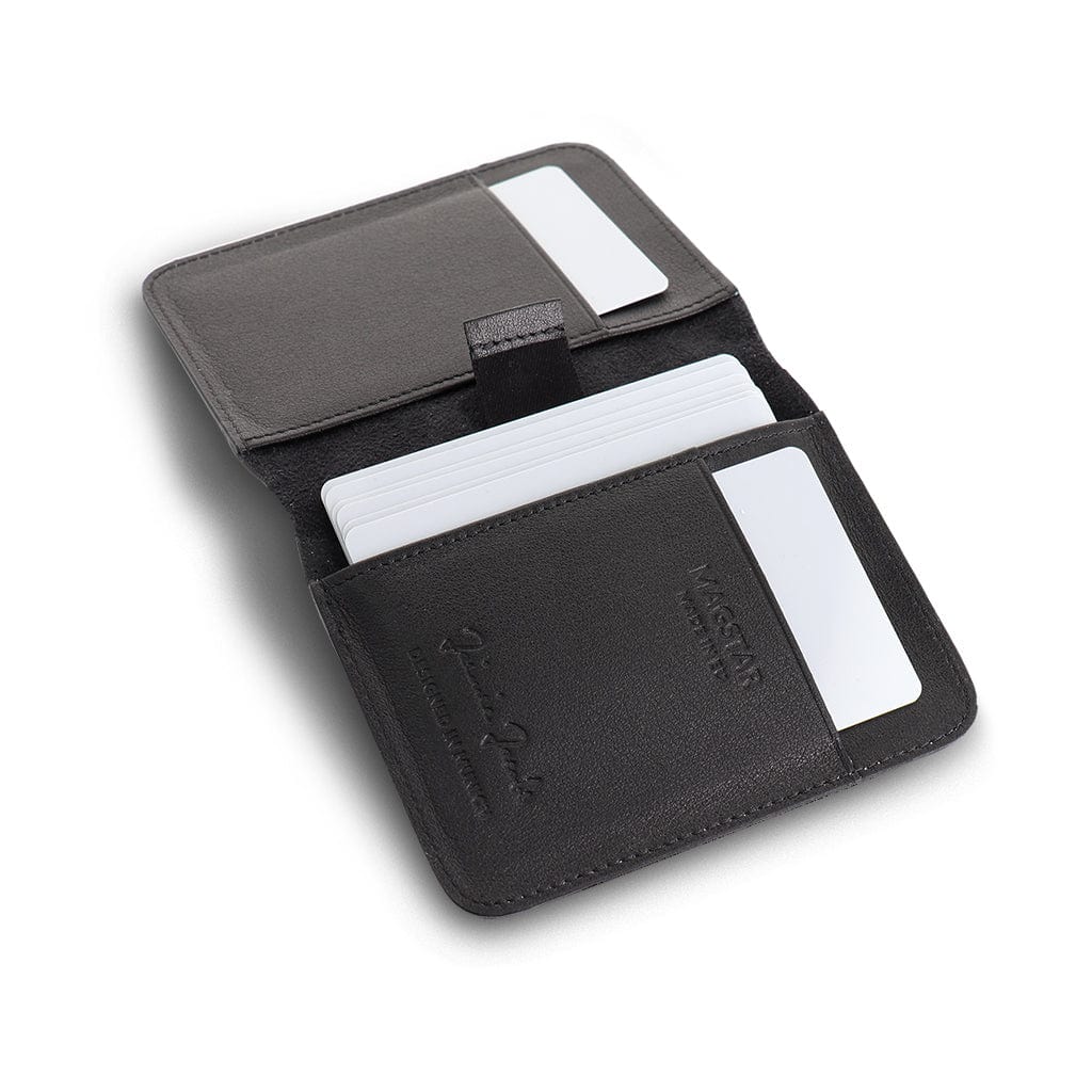 Jaimie Jacobs Geldbeutel Portemonnaie Black Magstar slim wallet without coin pocket Magstar - slim wallet with magnetic closure
