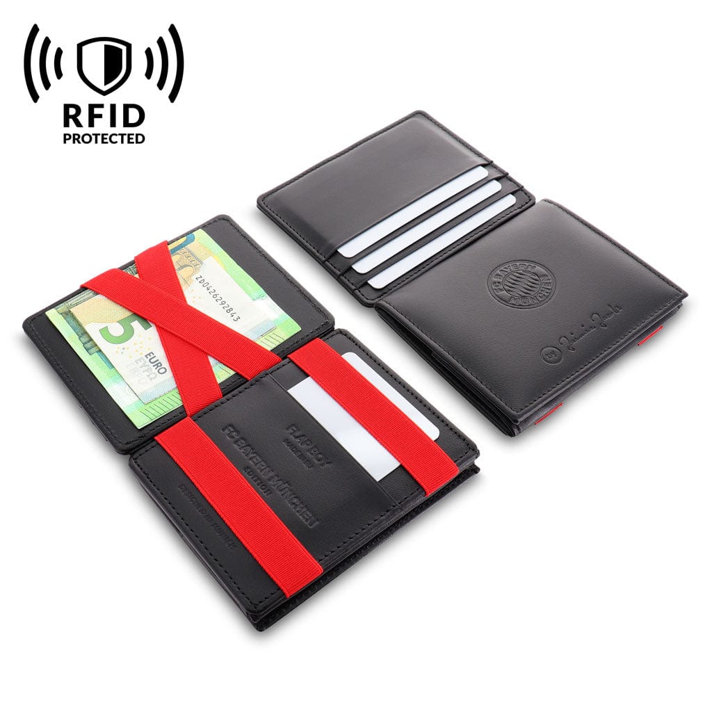 Jaimie Jacobs Geldbeutel Black with Red Flap Boy - FC Bayern Edition Magic Wallet with Coin Pocket jamy jamie jami jakobs