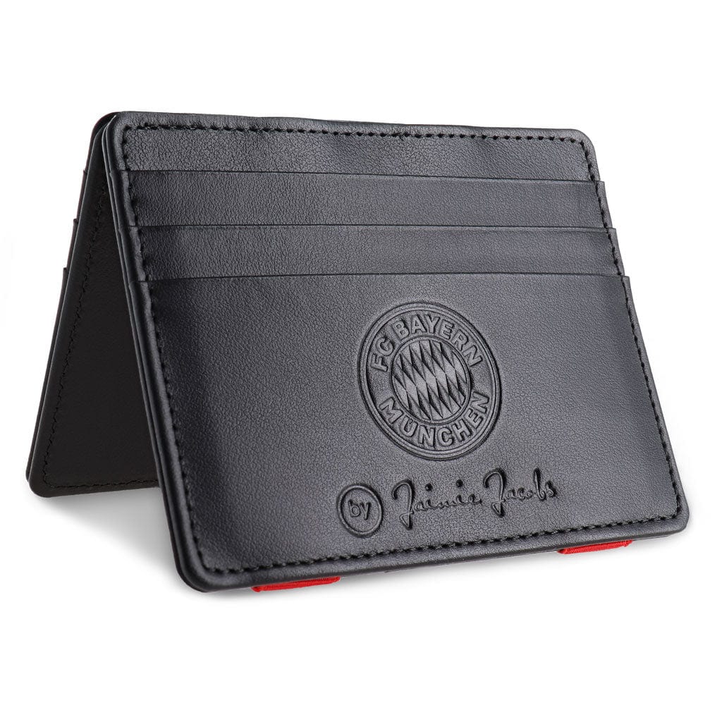 Jaimie Jacobs Geldbeutel Black with Red Flap Boy Slim - FC Bayern München Edition Magic Wallet without Coin Pocket jamy jamie jami jakobs