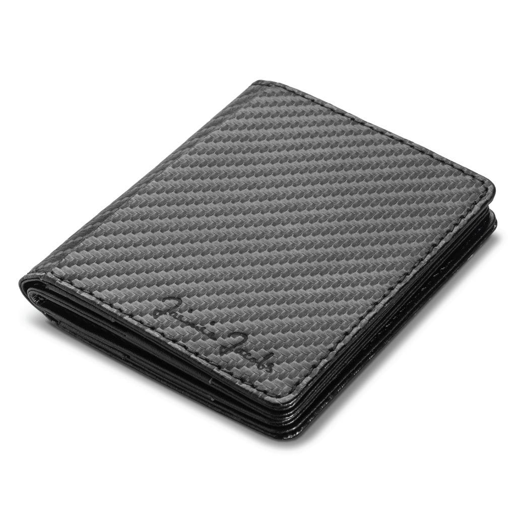Jaimie Jacobs Geldbeutel Portemonnaie Carbon Flapstar Magic Wallet without coin pocket Flapstar without Coin Pocket Magic Wallet Leather