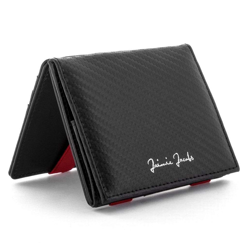 Jaimie Jacobs Geldbeutel Carbon with Red Flap Boy - Magic Wallet with Coin Pocket jamy jamie jami jakobs