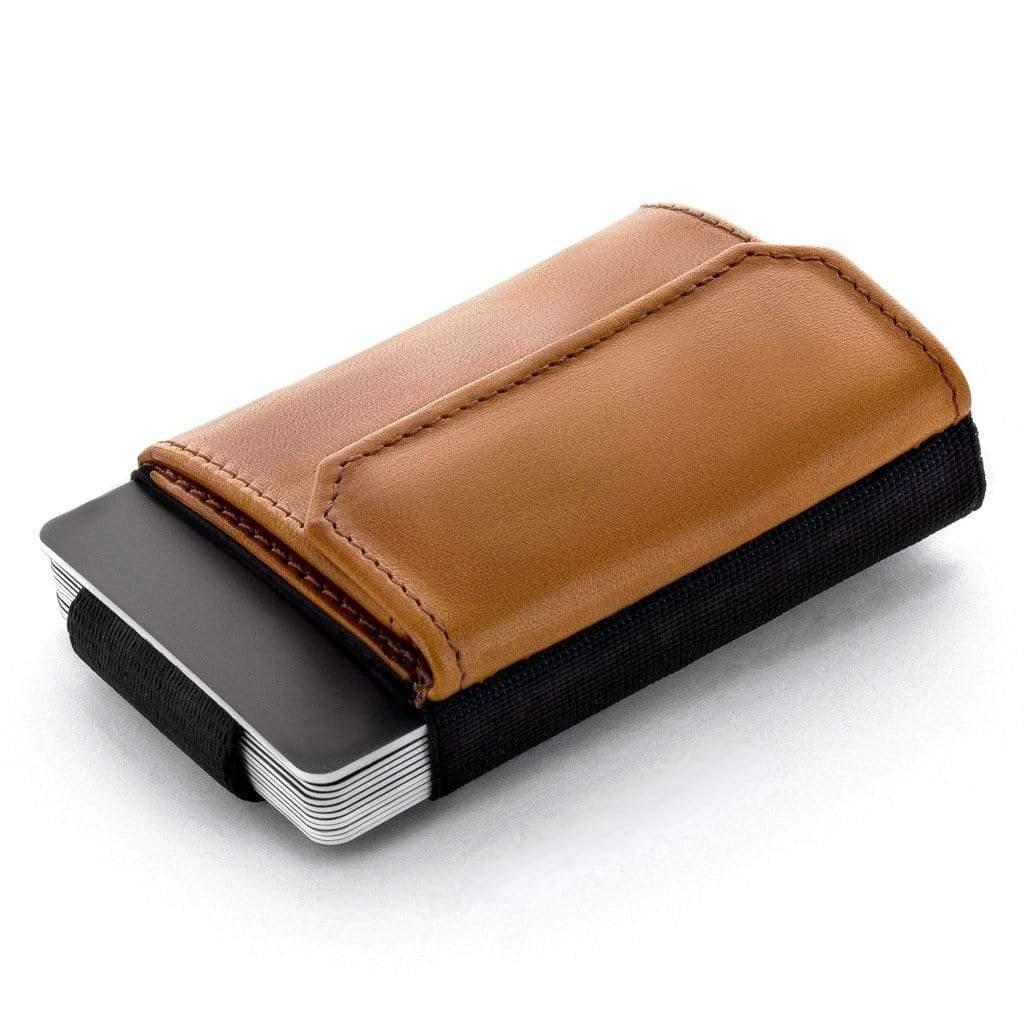 Jaimie Jacobs Geldbeutel Karten Portemonnaie Cognac Nano Boy Pocket with leather coin pocket Nano Boy Pocket wallet with leather coin pocket
