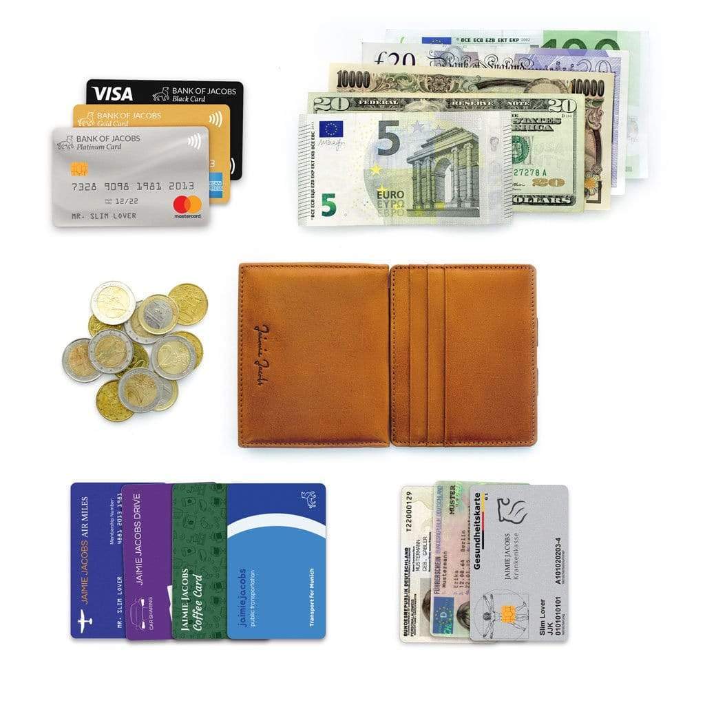 Jaimie Jacobs Geldbeutel Portemonnaie Flap Boy - Magic Wallet with Coin Pocket Flap Boy Magic Wallet with Coin Pocket Genuine Leather