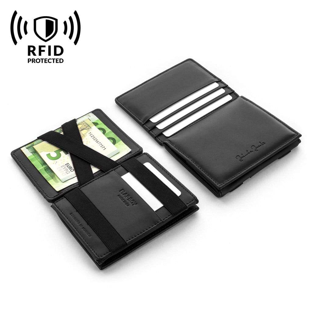Jaimie Jacobs Geldbeutel Portemonnaie Flap Boy - Magic Wallet with Coin Pocket Flap Boy Magic Wallet with Coin Pocket Genuine Leather