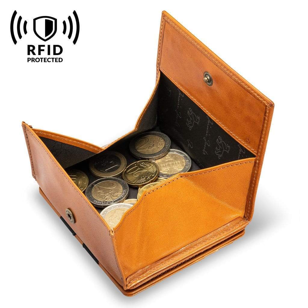 Jaimie Jacobs Geldbeutel Portemonnaie Flap Boy - Magic Wallet with Coin Pocket Flap Boy Magic Wallet with Coin Pocket Genuine Leather