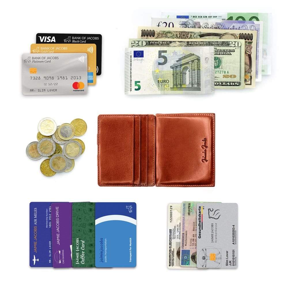 Jaimie Jacobs Geldbeutel Portemonnaie Flap Boy - Magic Wallet with Coin Pocket Flap Boy Magic Wallet with Coin Pocket Genuine Leather