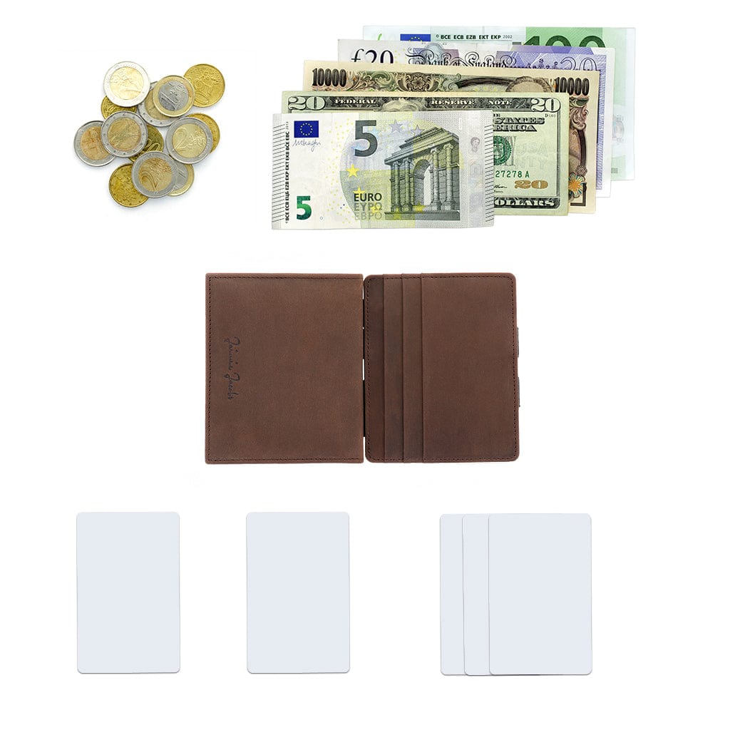Jaimie Jacobs Geldbeutel Portemonnaie Flap Boy - Magic Wallet with Coin Pocket Flap Boy Magic Wallet with Coin Pocket Genuine Leather