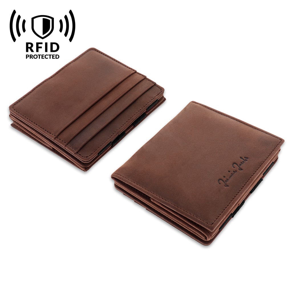 Jaimie Jacobs Geldbeutel Portemonnaie Flap Boy - Magic Wallet with Coin Pocket Flap Boy Magic Wallet with Coin Pocket Genuine Leather