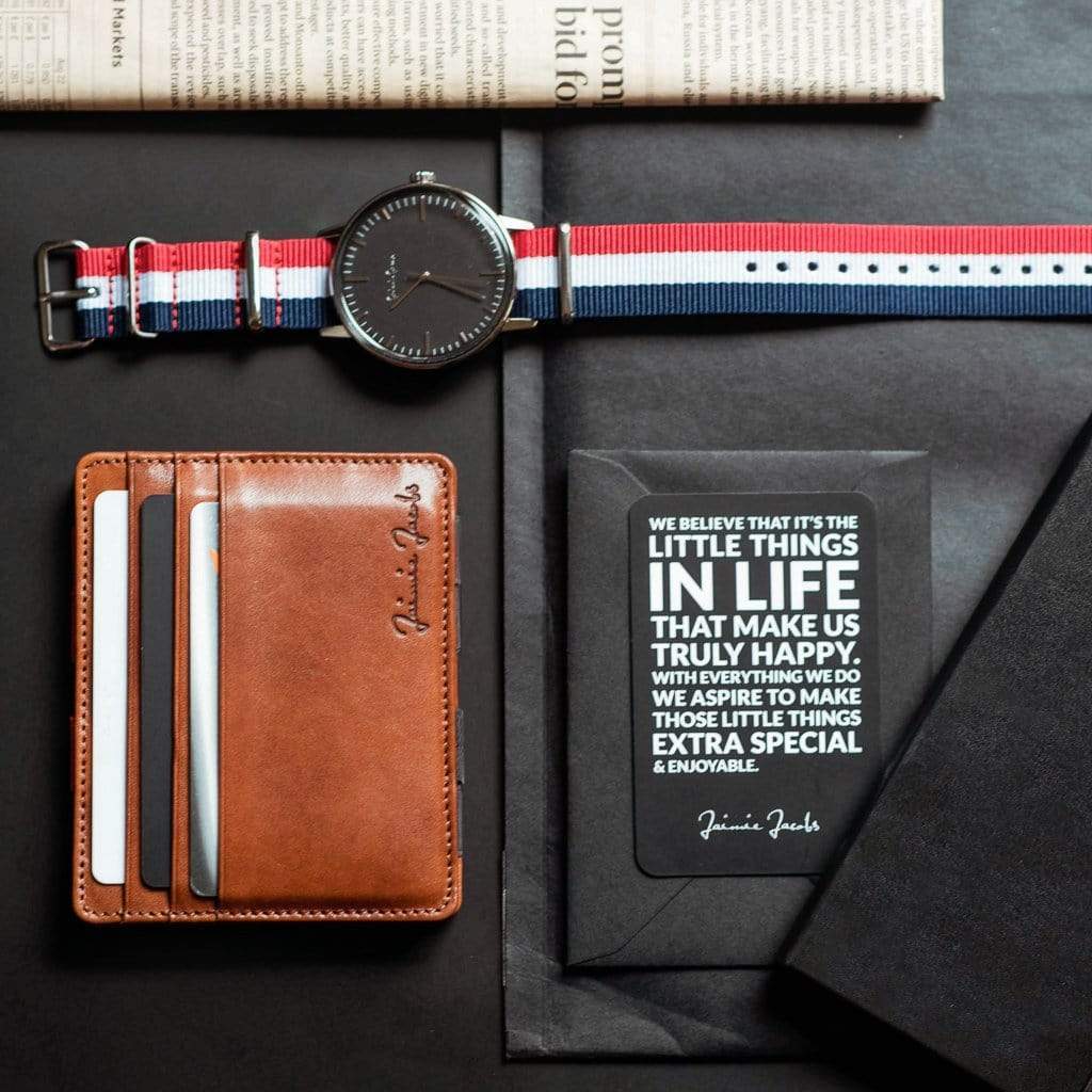 Jaimie Jacobs Geldbeutel Portemonnaie Flap Boy Slim - Magic Wallet without Coin Pocket Flap Boy Slim Magic Wallet without coin pocket