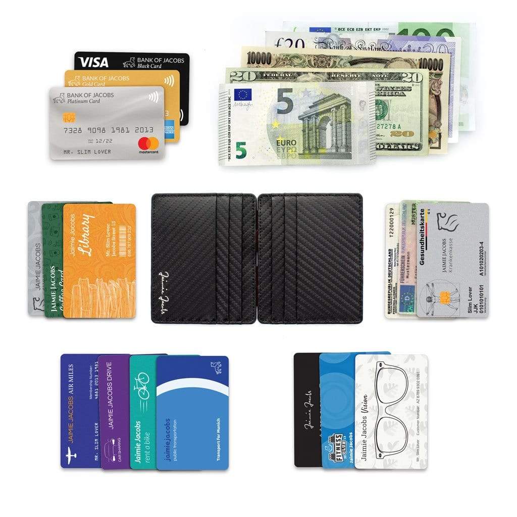 Jaimie Jacobs Geldbeutel Portemonnaie Flap Boy Slim - Magic Wallet without Coin Pocket Flap Boy Slim Magic Wallet without coin pocket