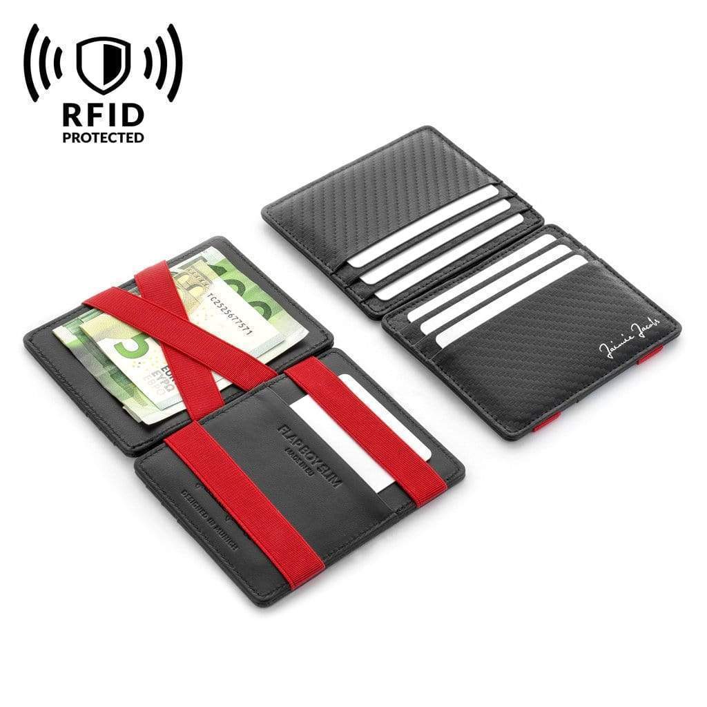 Jaimie Jacobs Geldbeutel Portemonnaie Flap Boy Slim - Magic Wallet without Coin Pocket Flap Boy Slim Magic Wallet without coin pocket