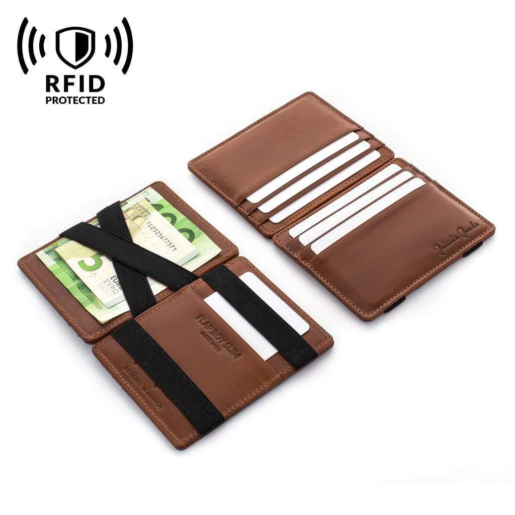 Jaimie Jacobs Geldbeutel Portemonnaie Flap Boy Slim - Magic Wallet without Coin Pocket Flap Boy Slim Magic Wallet without coin pocket