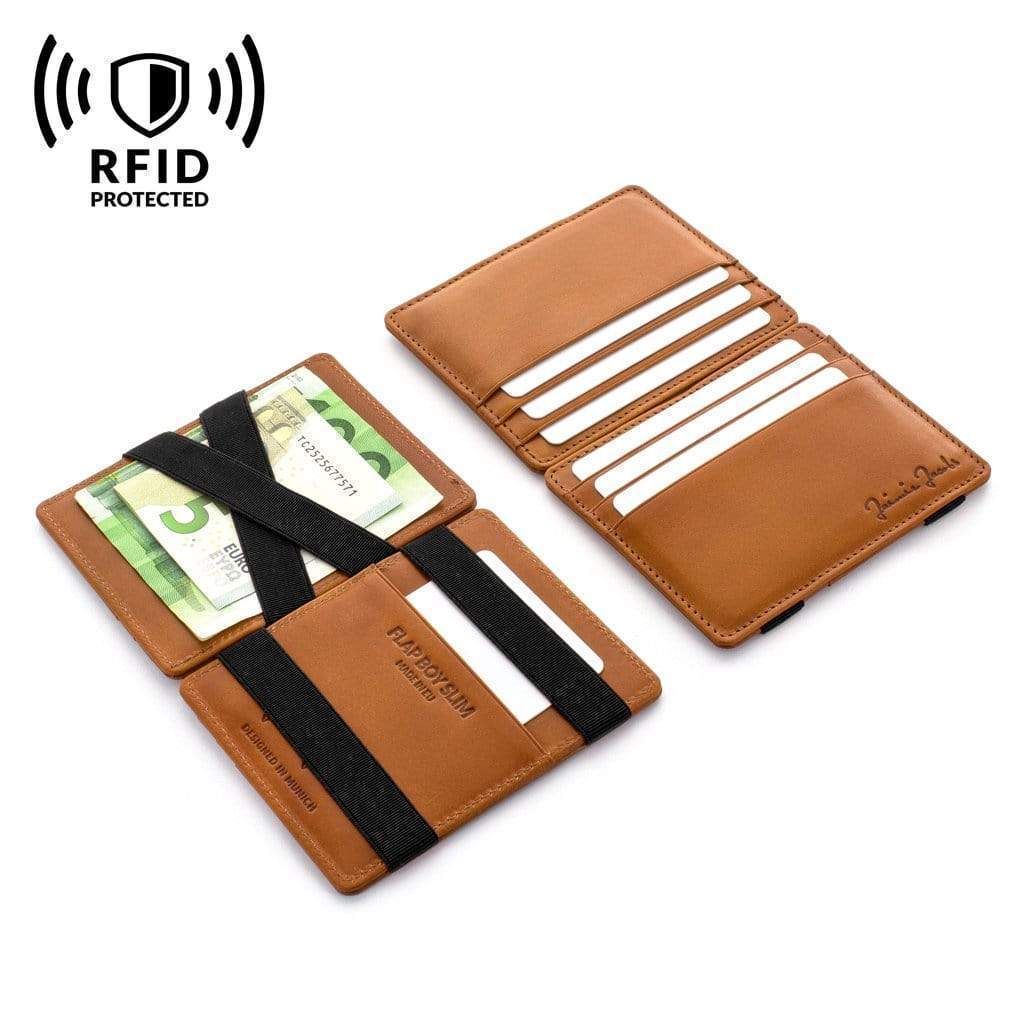 Jaimie Jacobs Geldbeutel Portemonnaie Flap Boy Slim - Magic Wallet without Coin Pocket Flap Boy Slim Magic Wallet without coin pocket