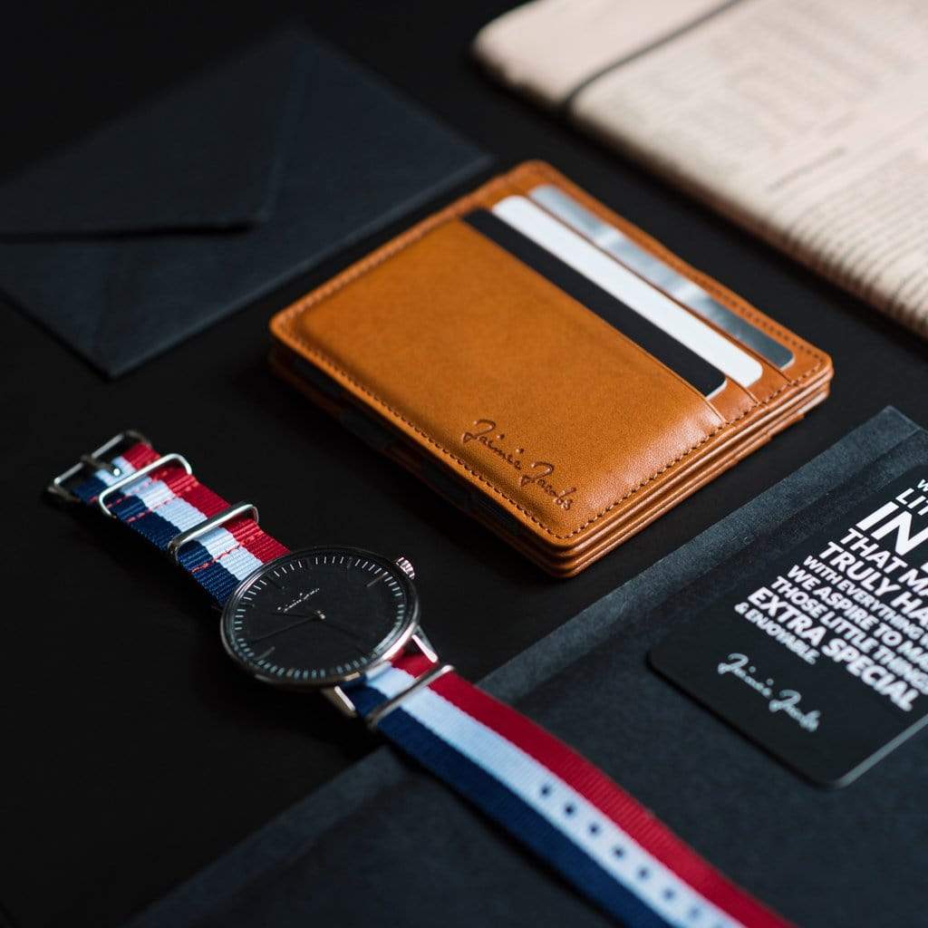 Jaimie Jacobs Geldbeutel Portemonnaie Flap Boy Slim - Magic Wallet without Coin Pocket Flap Boy Slim Magic Wallet without coin pocket