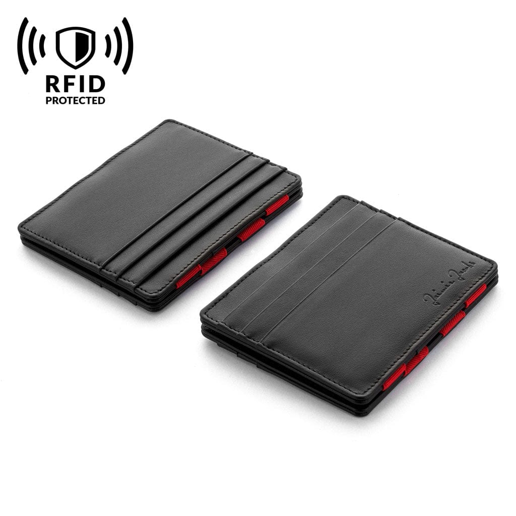 Jaimie Jacobs Geldbeutel Portemonnaie vegan Flap Boy Slim Vegan - Magic Wallet without Coin Pocket Flap Boy Slim Vegan magic wallet without coin pocket men 