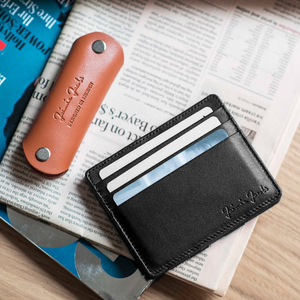 Jaimie Jacobs Geldbeutel Portemonnaie vegan Flap Boy Slim Vegan - Magic Wallet without Coin Pocket Flap Boy Slim Vegan magic wallet without coin pocket men 