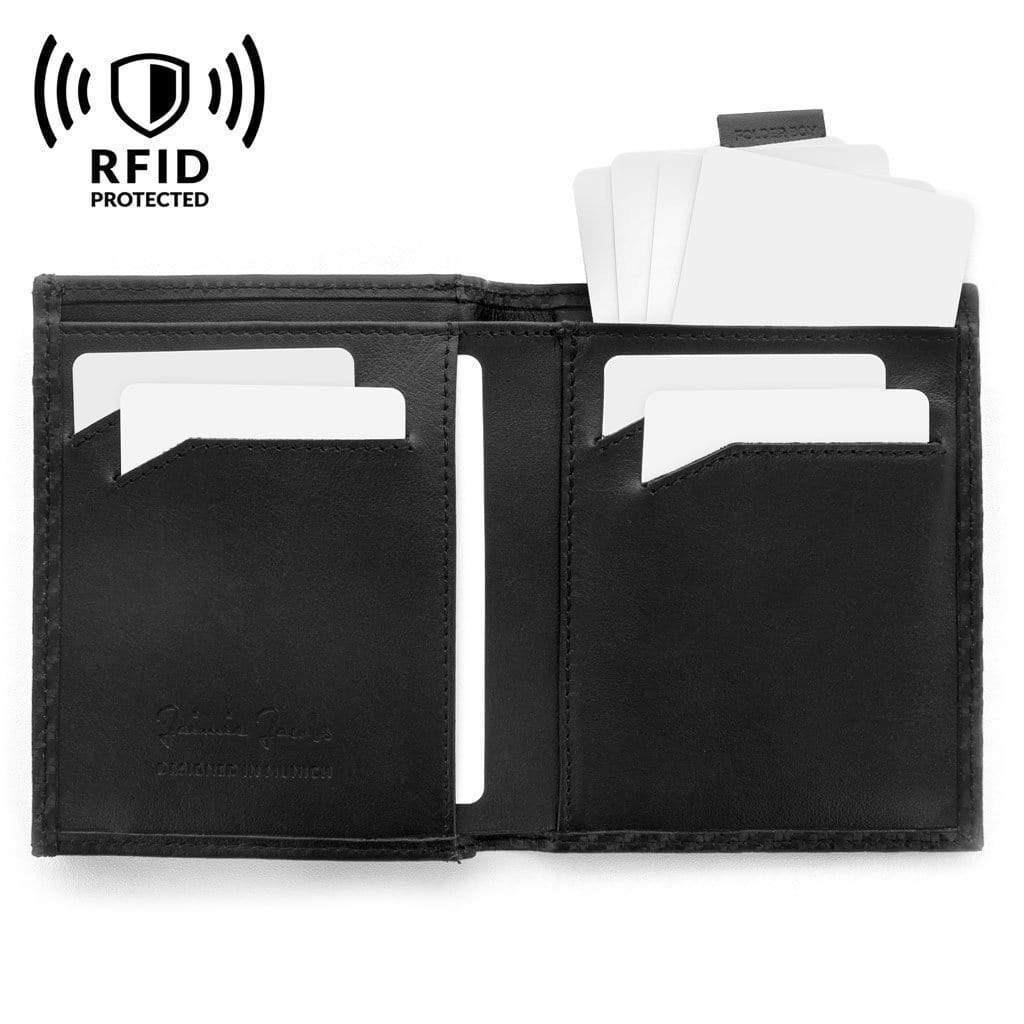 Jaimie Jacobs Geldbeutel Portemonnaie Folder Boy bi-fold wallet Folder Boy Men Wallet With Coin Pocket Genuine Leather