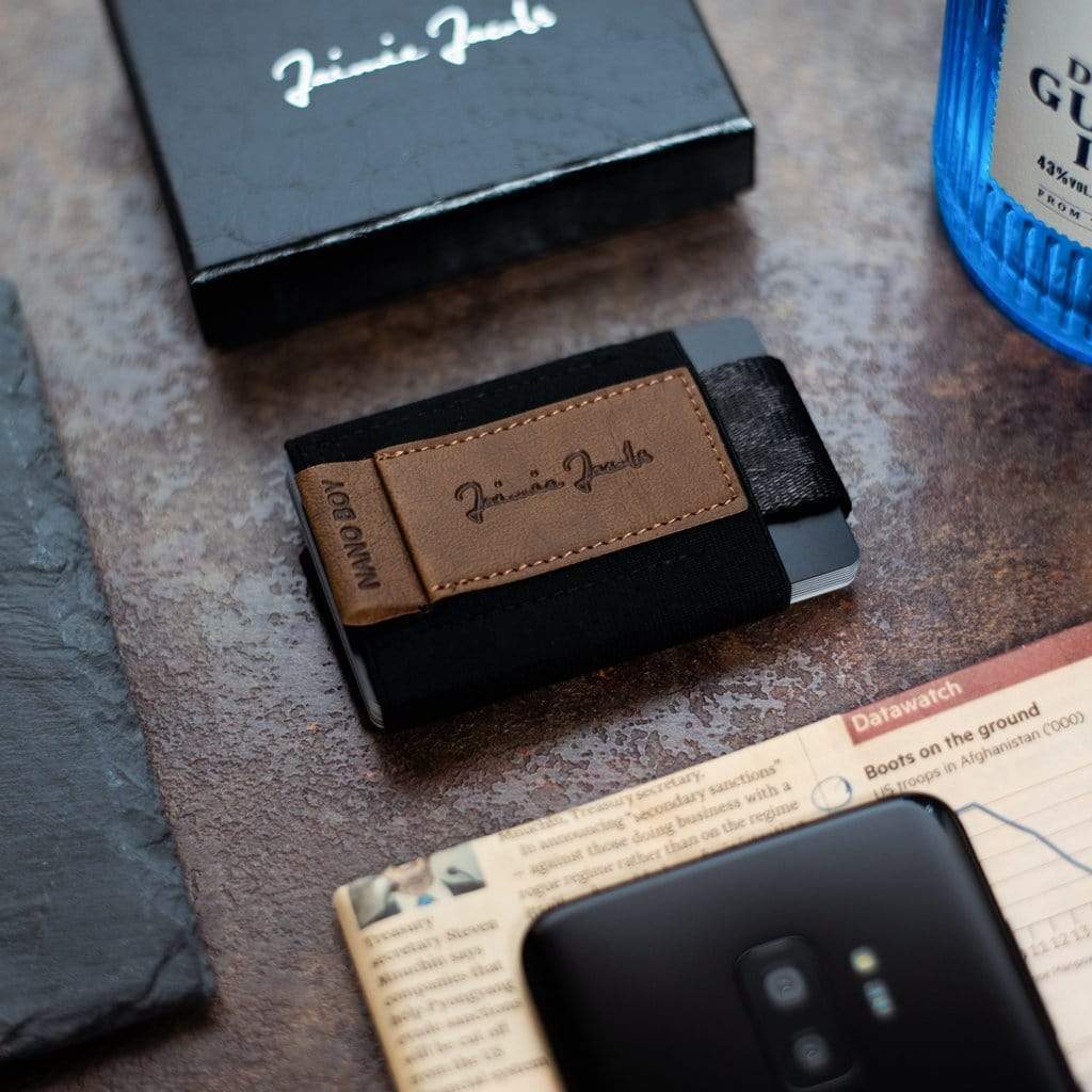 Jaimie Jacobs Geldbeutel Karten Portemonnaie Nano Boy with small elastic coin pocket Nano Boy mini wallet for men and women