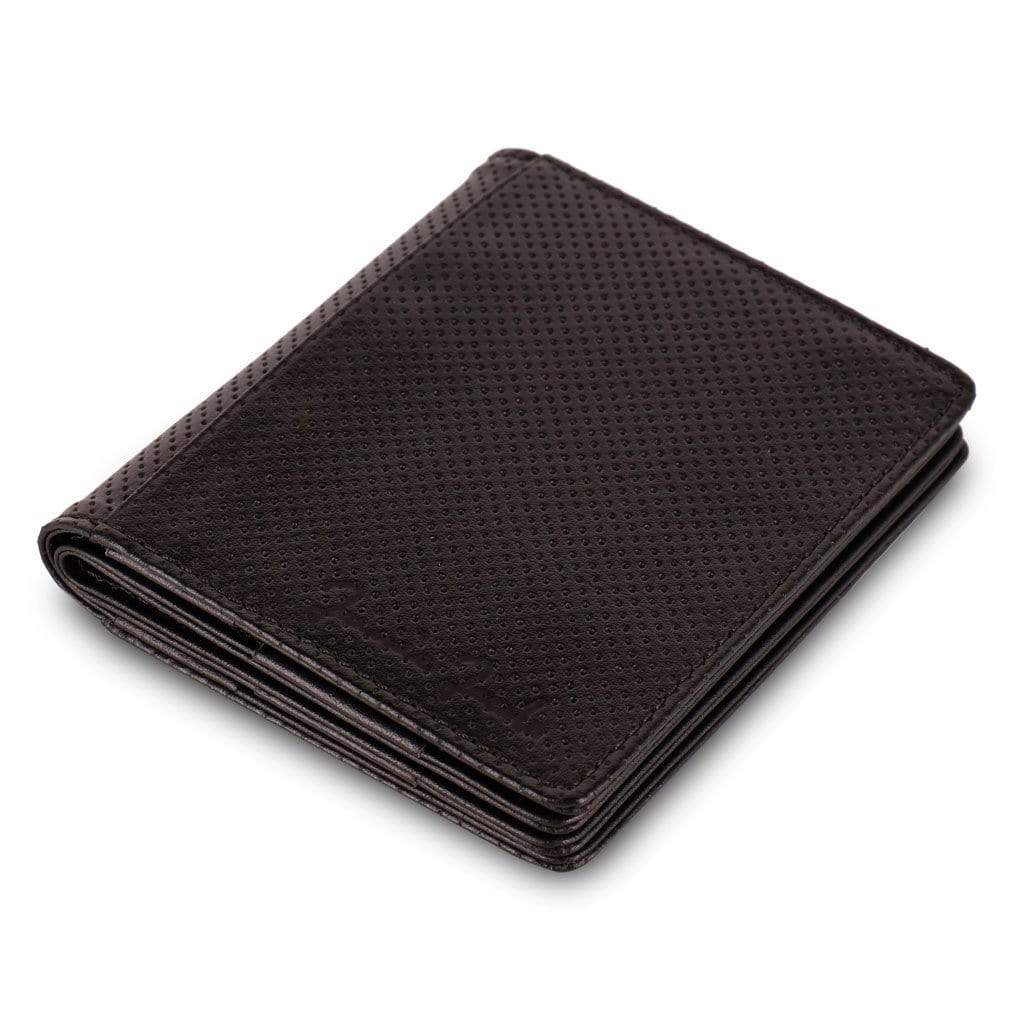 Jaimie Jacobs Geldbeutel Portemonnaie Perforated Leather Black Flapstar Magic Wallet without coin pocket Flapstar without Coin Pocket Magic Wallet Leather