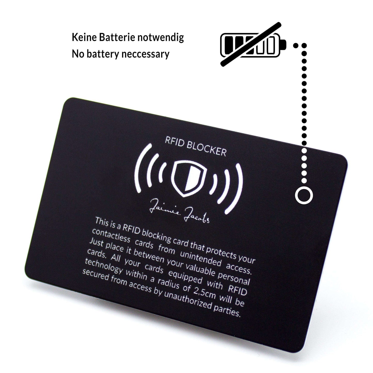 Jaimie Jacobs RFID protection card RFID protection card for RFID and NFC cards