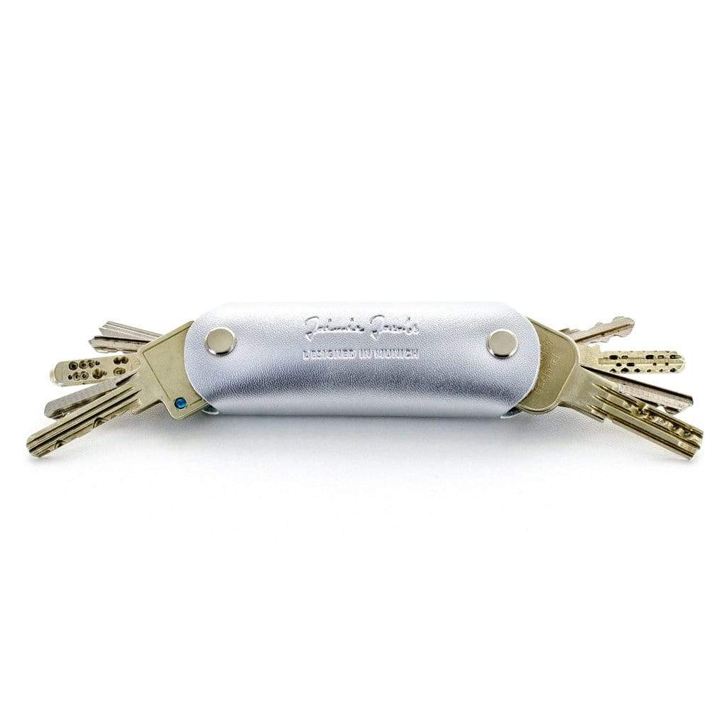Jaimie Jacobs Schlüsseletui Leder Silber Key Boy - Key Organizer Key Boy Smart Key Organizer Leather