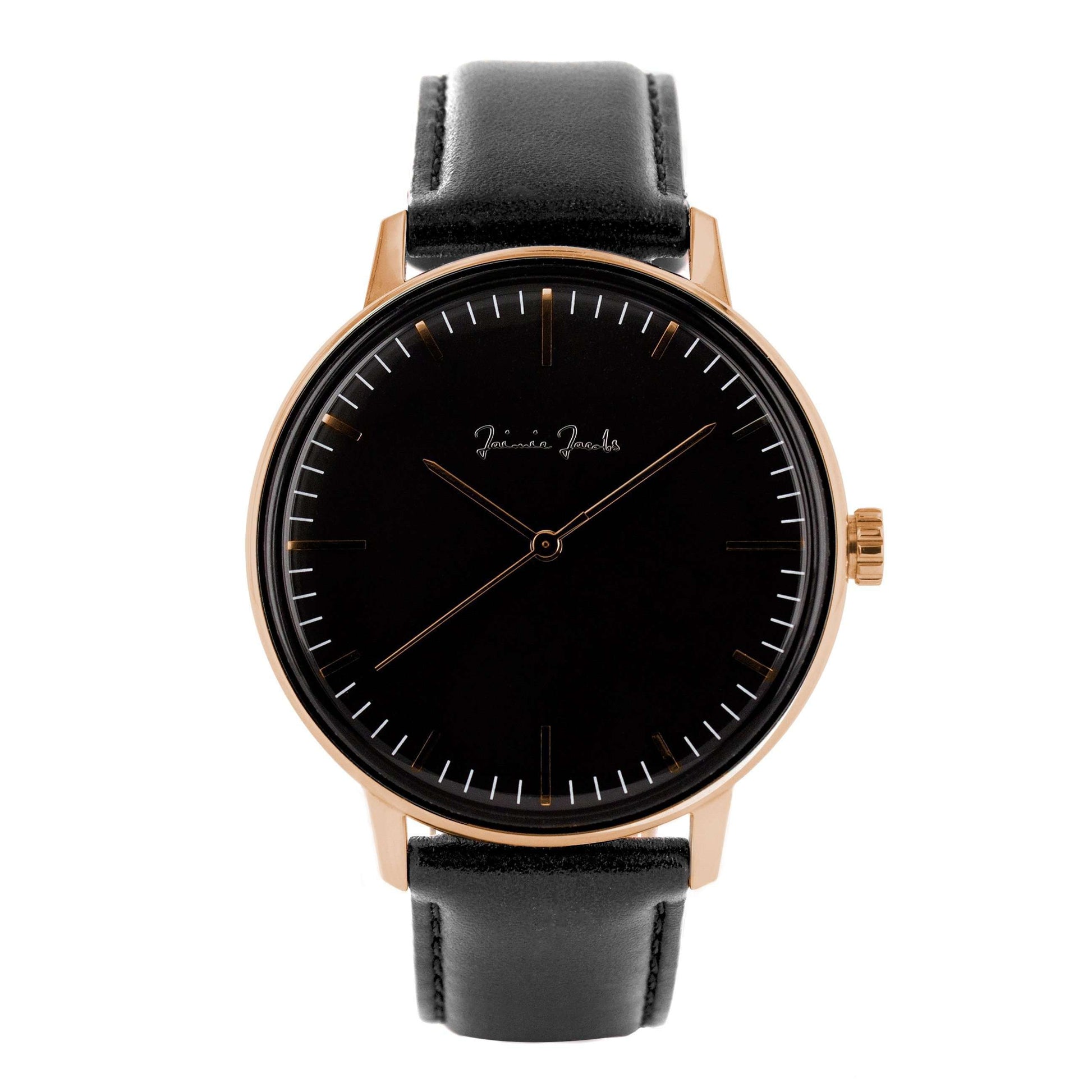 Jaimie Jacobs Watch Rose Gold Watch Lehel Midnight jamy jamie jami jakobs