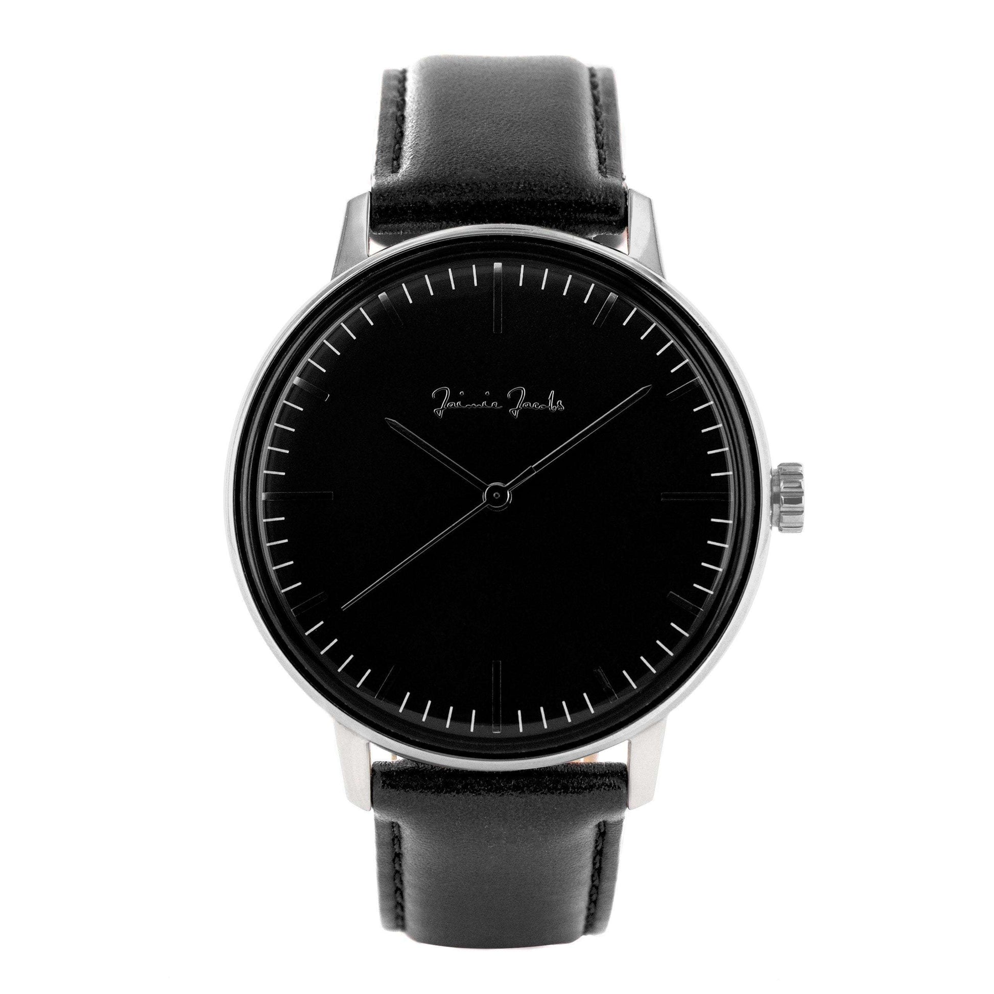 Jaimie Jacobs Watch Silver Watch Lehel Midnight jamy jamie jami jakobs